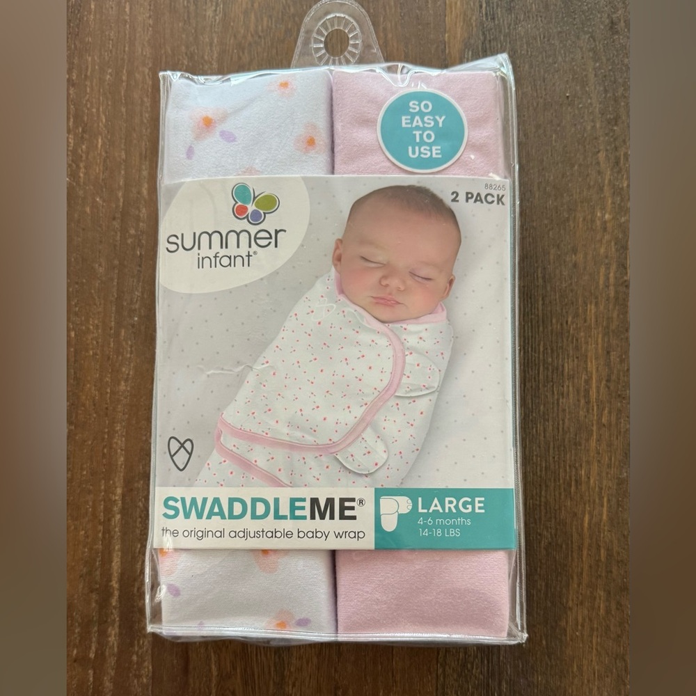 SwaddleMe 2-Pack - Pink and White